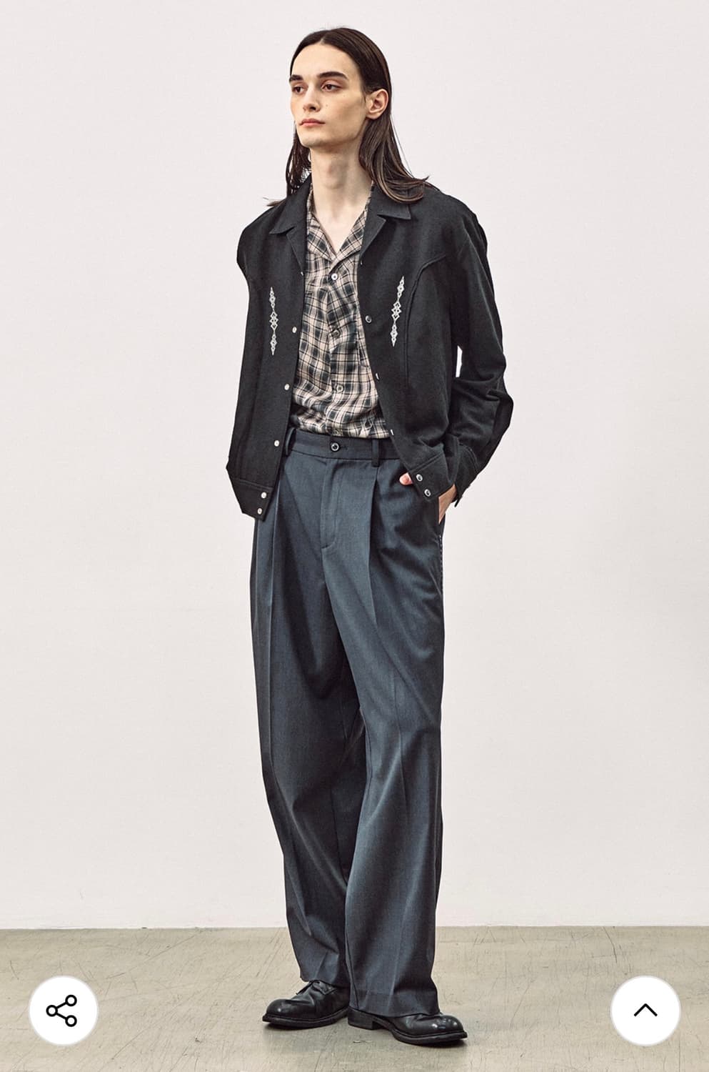 엠엠아이씨 MMIC - 린트 자켓 리싸이클 코튼 넵_블랙 (M) 상품이미지7