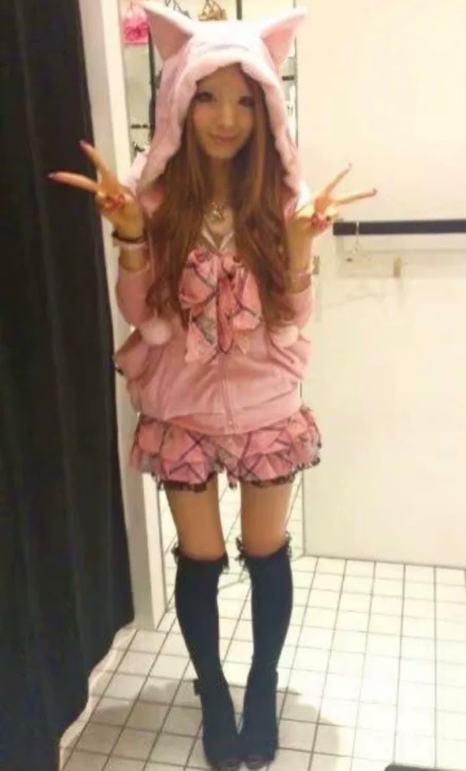 MA*RS 마즈 슈가글로스 체크네코 리본 넥타이 상품이미지2