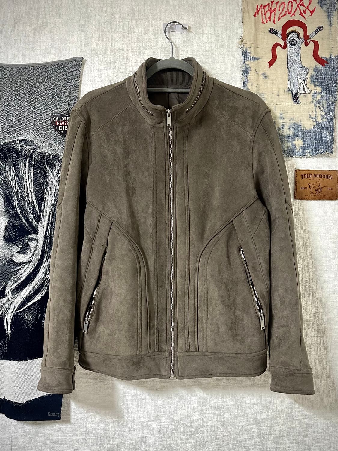 하이넥 스웨이드 자켓 상품이미지1