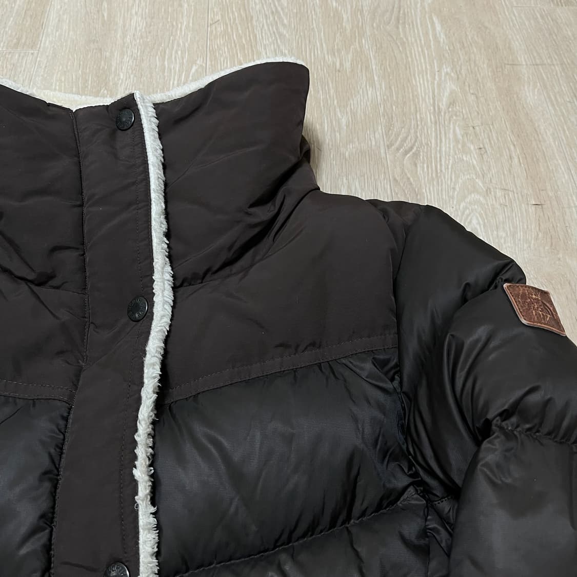 노스페이스 여성 구스다운 쉐르파 양털 롱패딩 XL/95  상품이미지3