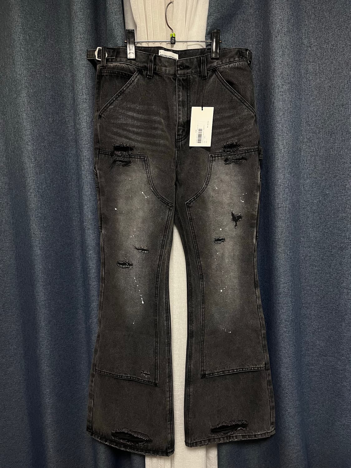 스키즘 인듀싱 새상품 DOUBLE KNEE BOOT CUT JEANS G 상품이미지2