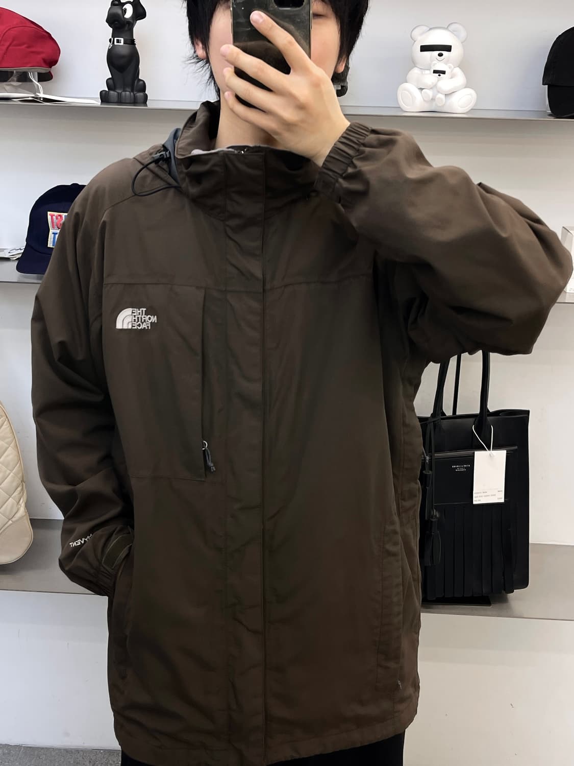 노스페이스 하이벤트 브라운 아웃도어 자켓 상품이미지2