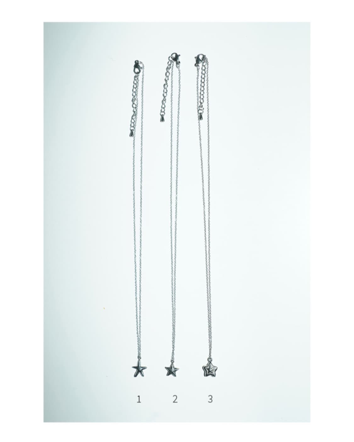 wish star necklace 위시 스타 써지컬스틸 체인 별 목걸이 상품이미지5