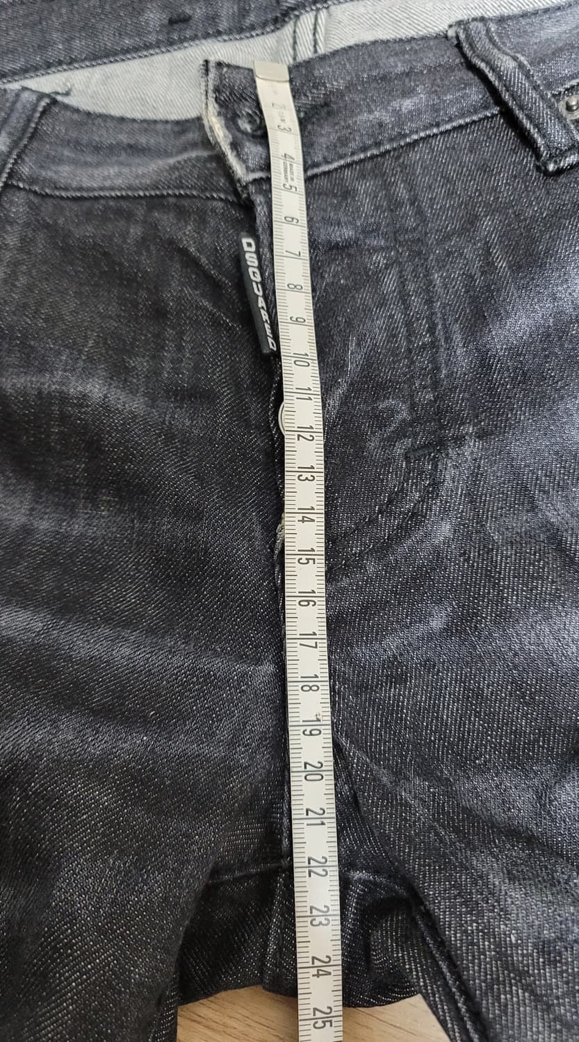 디스퀘어드 더블지퍼 듀얼 블랙 슬림진 상품이미지5