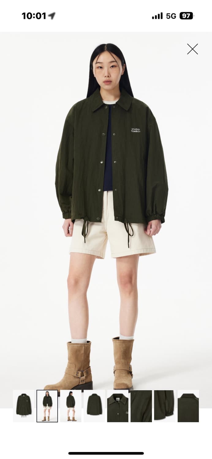 톰보이 오버핏 블루종 상품이미지2