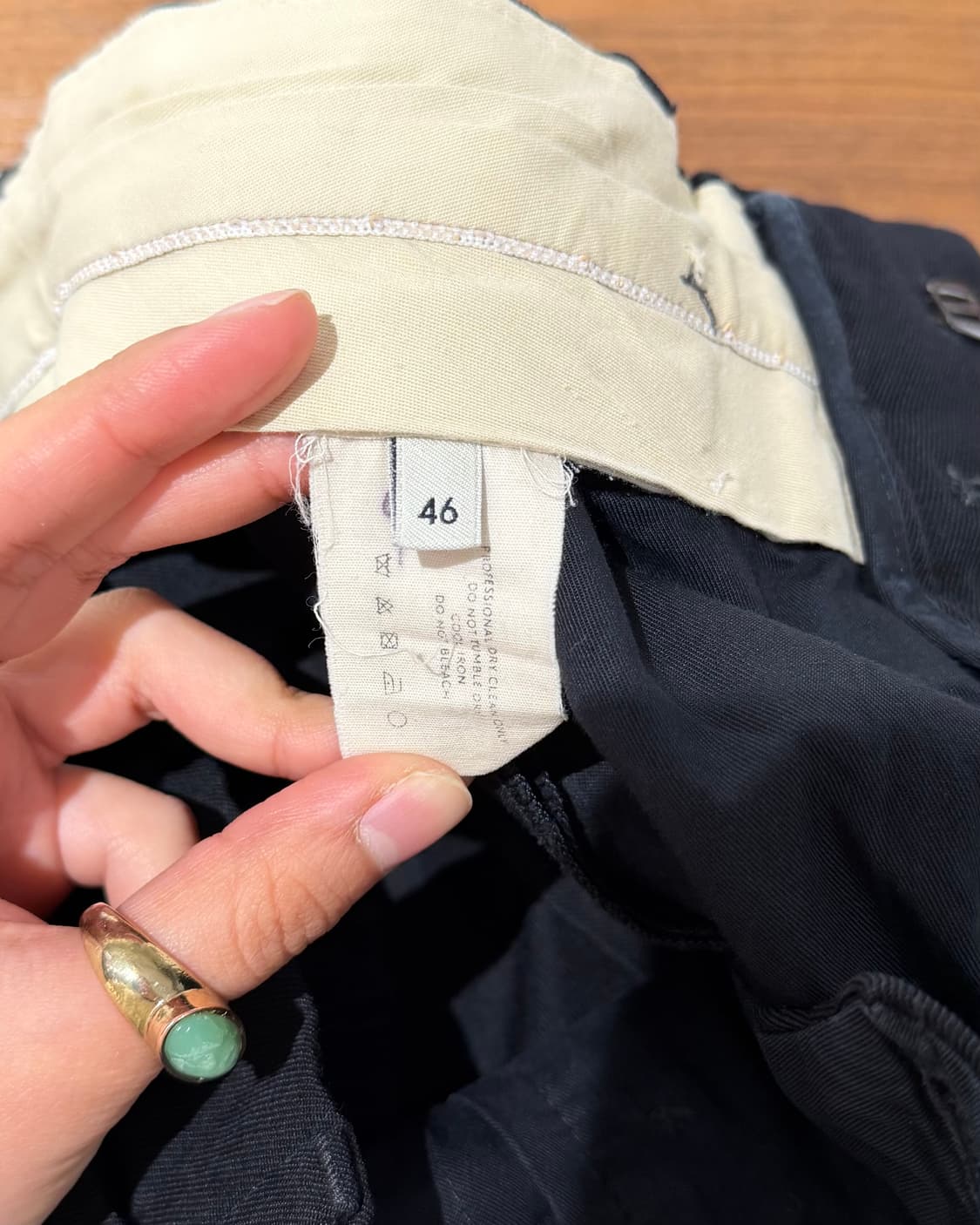 르메르 블랙 버튼 스트레이트 슬랙스  상품이미지8