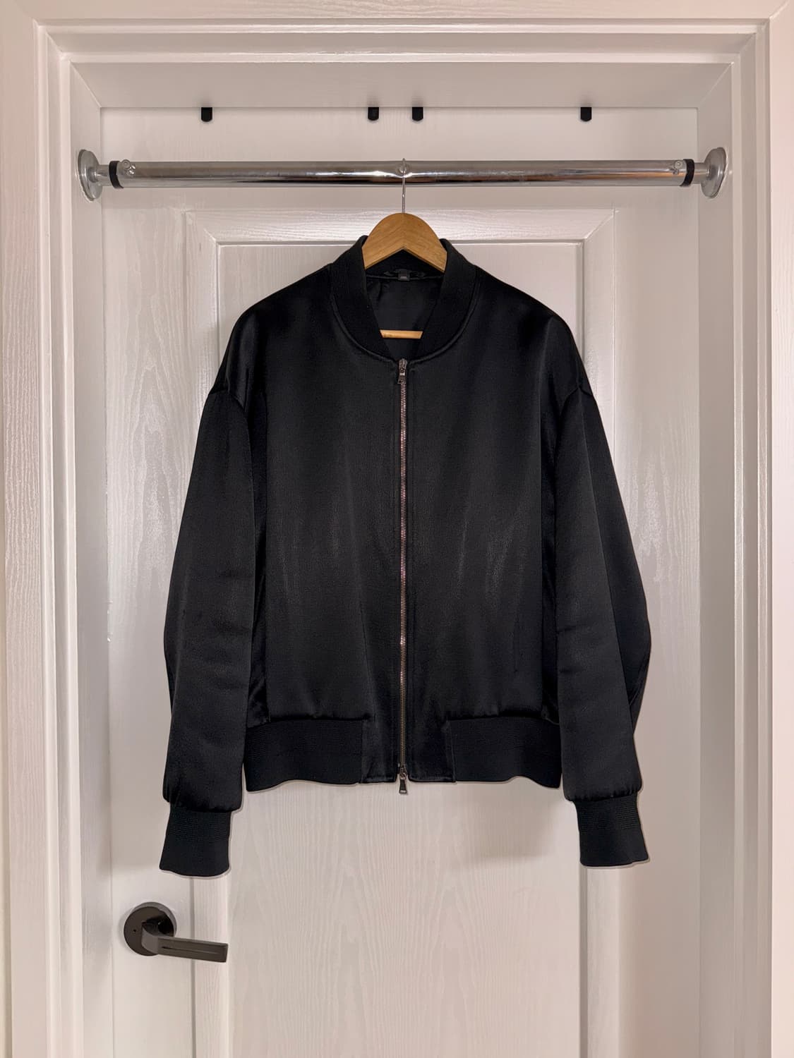 Satin Oversized Bomber 상품이미지1