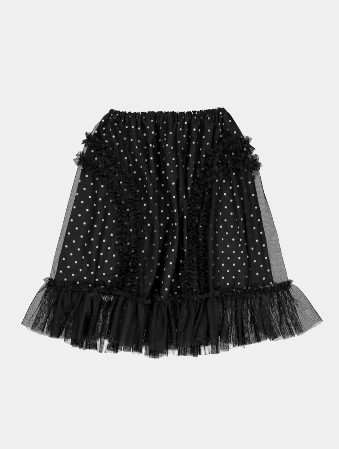 생긴 스튜디오 BANDING RUFFLE DOT SHA SKIRT - B 상품이미지1