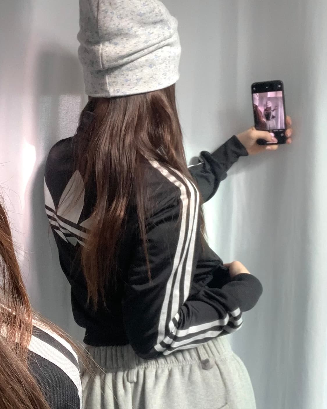 Adidas 아디다스 우먼 실버로고 블랙컬러 파이어버드 트랙탑 상품이미지10