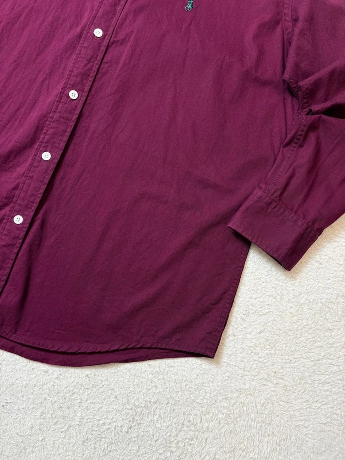 폴로 랄프로렌 00's 코튼 솔리드 로고 셔츠 PN6493 상품이미지4