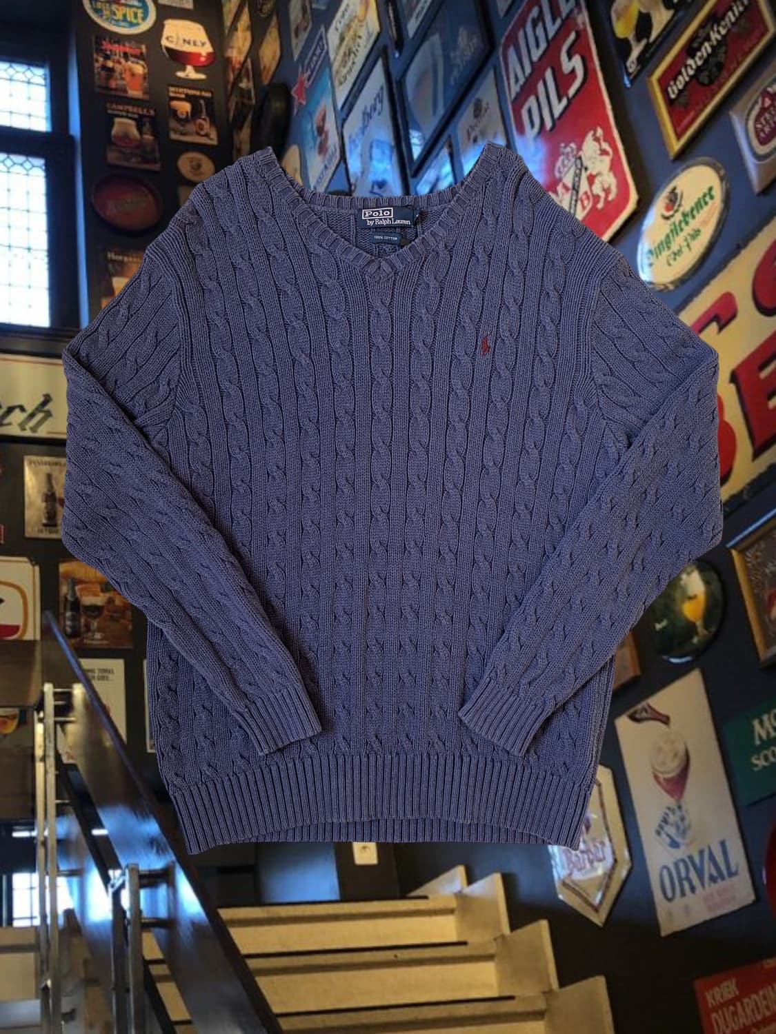 폴로 랄프로렌 브이넥 니트 (Man XL) AB1374 상품이미지1