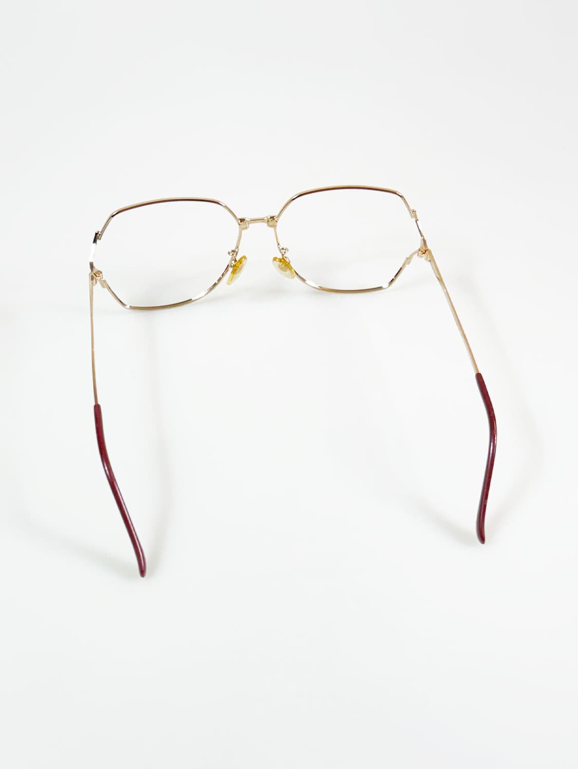 90s 서전 SJ STAR 골드톤 지오메트릭 메탈 빈티지 안경 상품이미지5