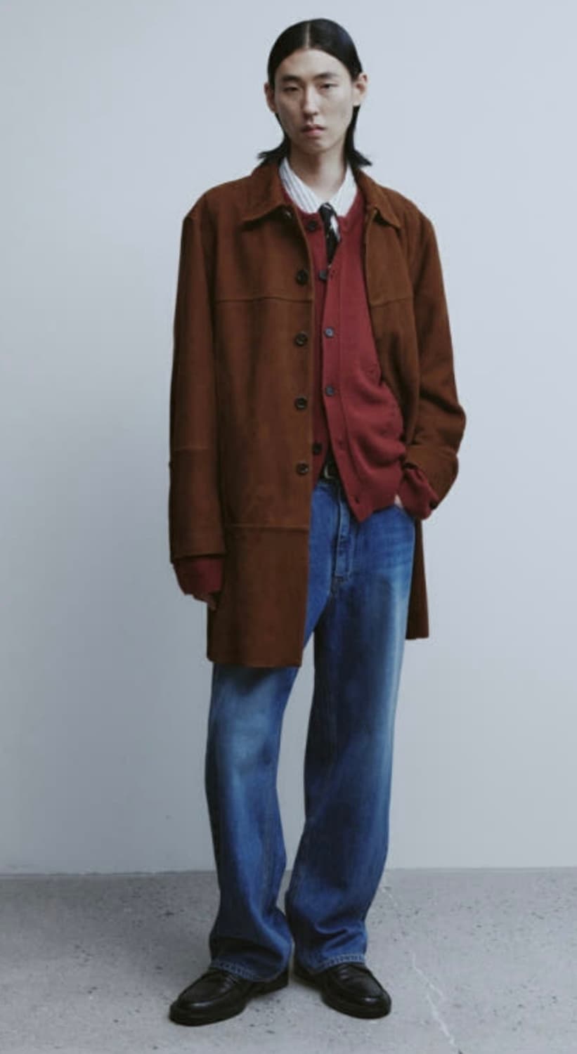 Youth Leather Car Coat _ M size ( Camel) 상품이미지5