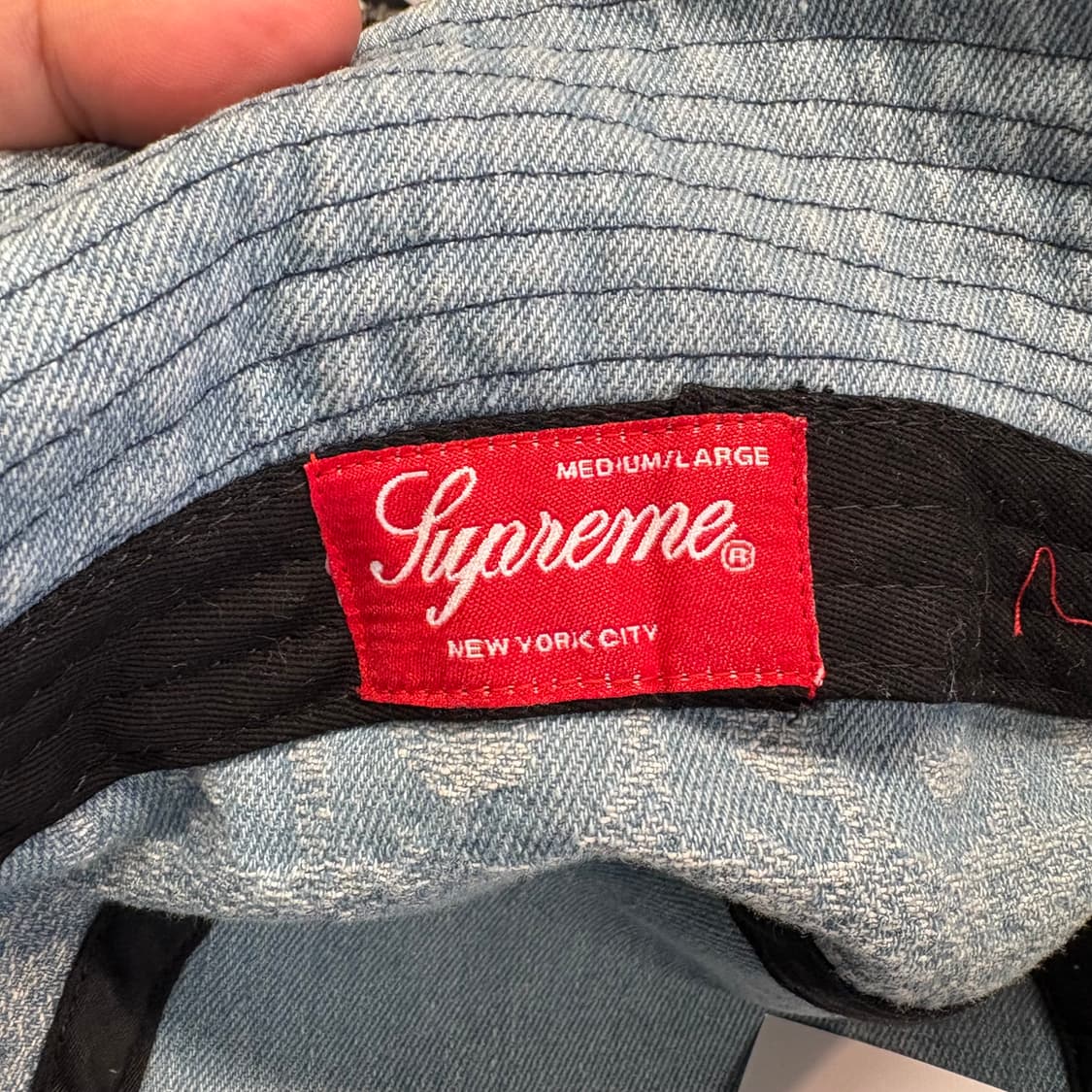 [M-L] SUPREME 슈프림 자카드 데님 버킷햇 상품이미지3