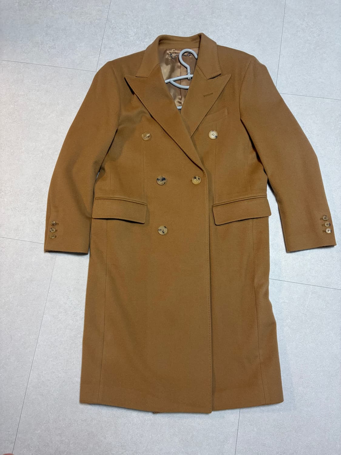 세비지(SAVAGE) 더블 브레드티드 코트 카멜 L 상품이미지1