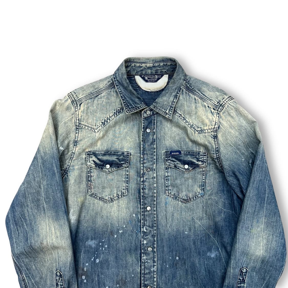 디젤 더티워싱 웨스턴 데님 셔츠 상품이미지2