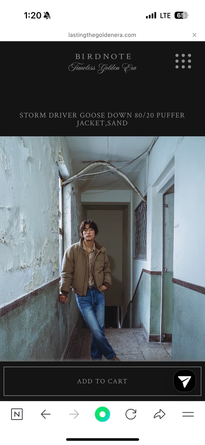 Birdnote storm driver jacket 상품이미지5