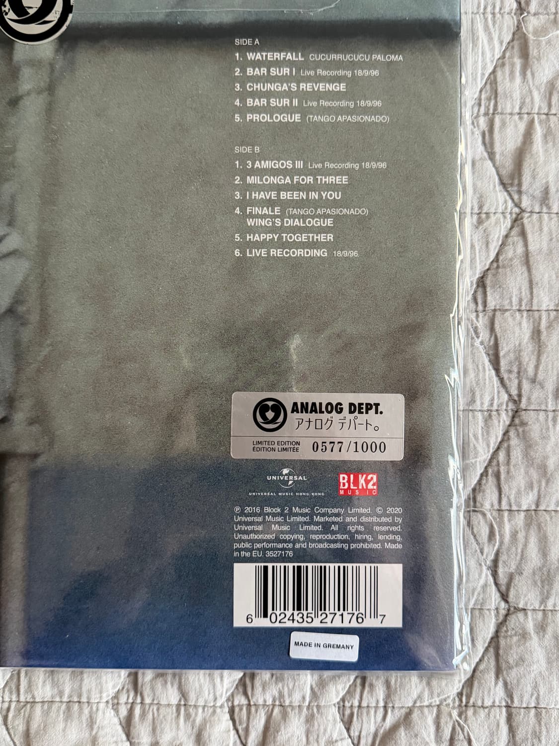 해피 투게더 OST 한정판 바이닐 LP 상품이미지4