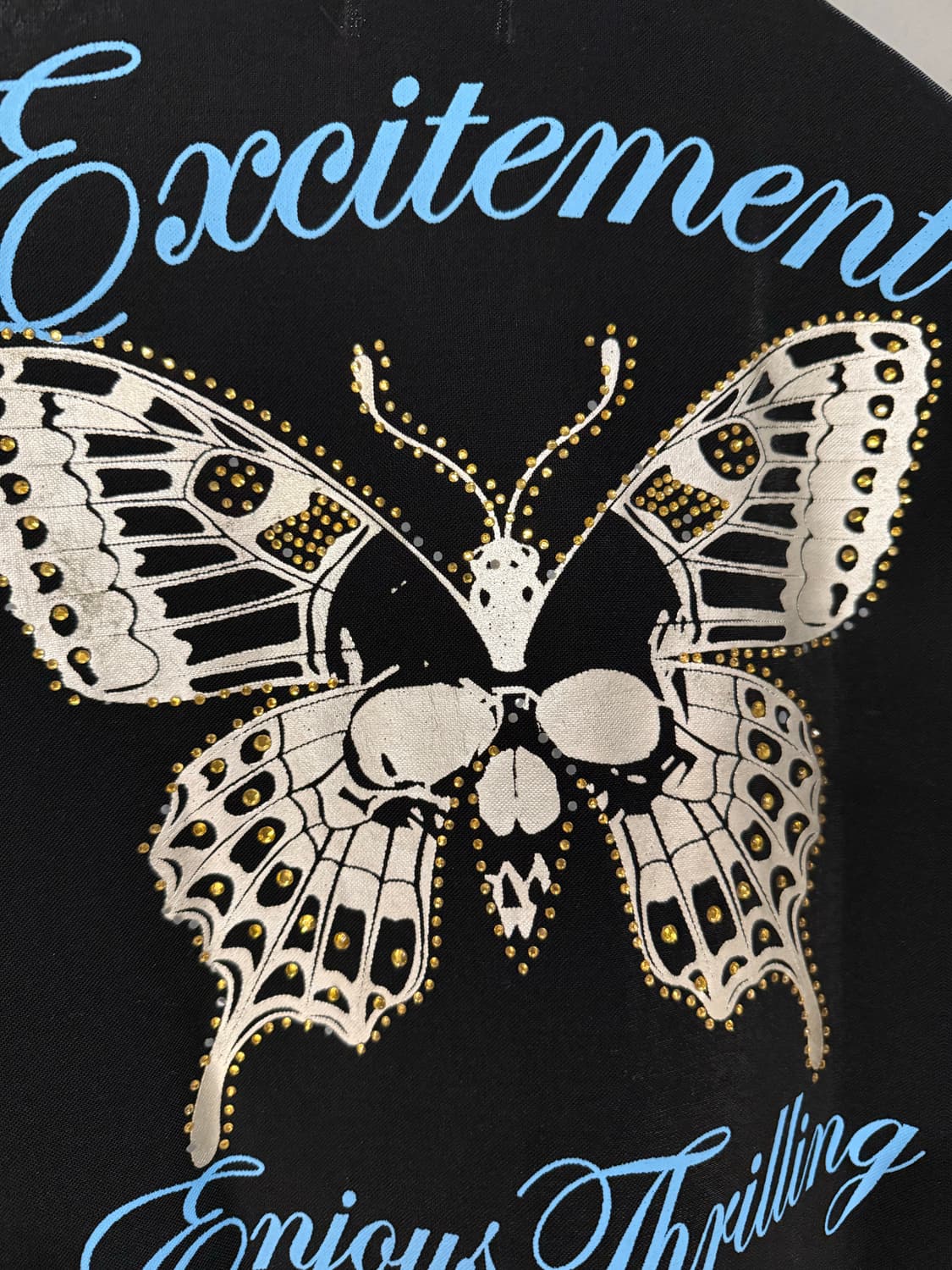 skull & butterfly printing 2-way zip-up 상품이미지10