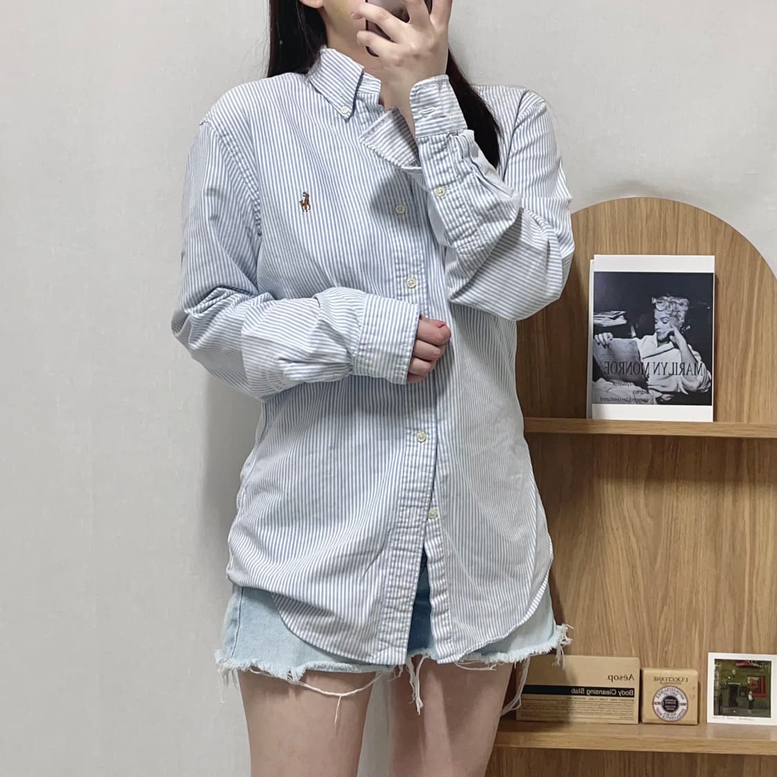 [정품] 폴로 소라 / 멀티포니 스트라이프 셔츠 [ M ] 상품이미지2