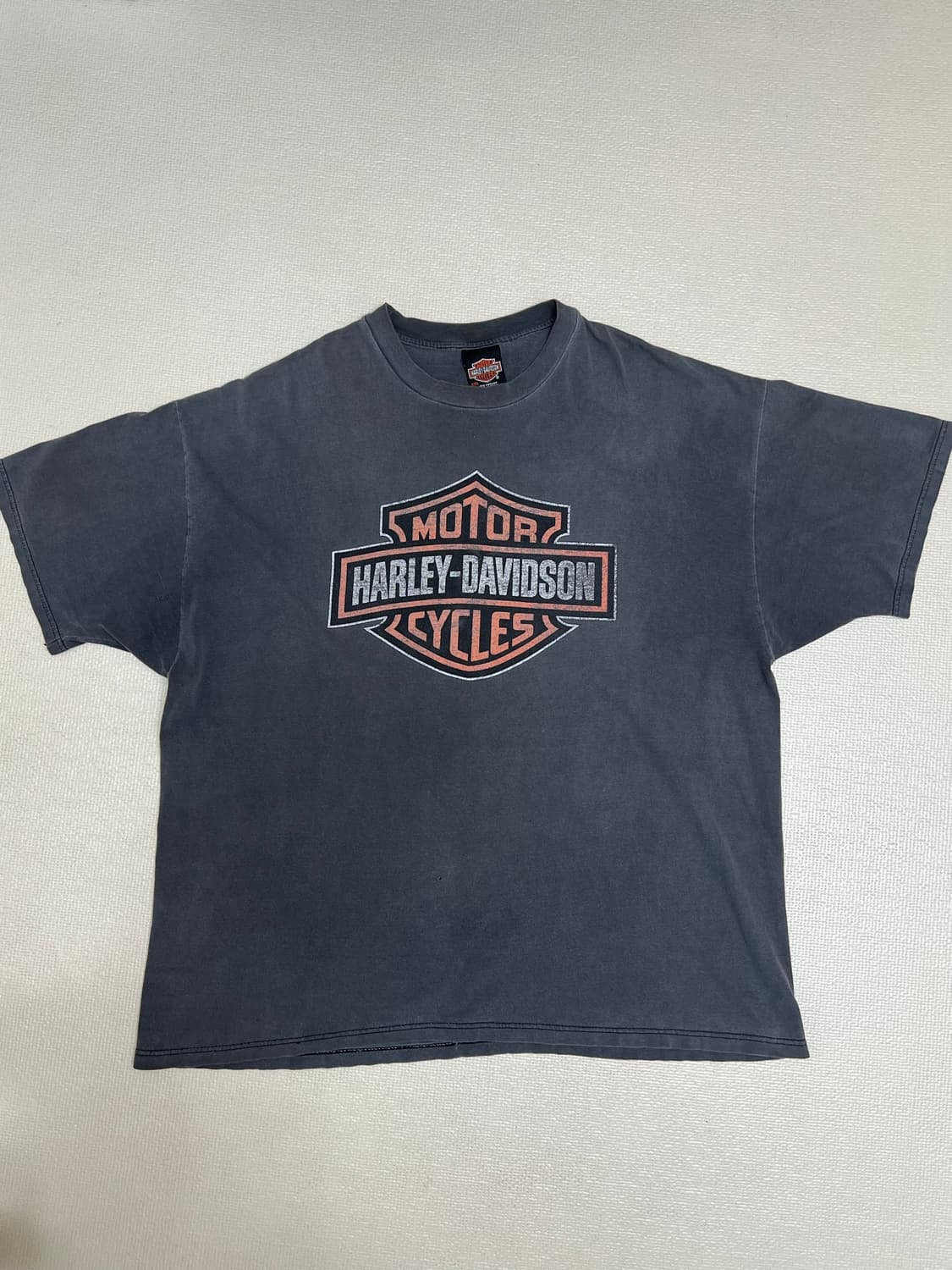 90s 빈티지 할리데이비슨 쉴드빅로고 티셔츠 XXL사이즈 상품이미지1