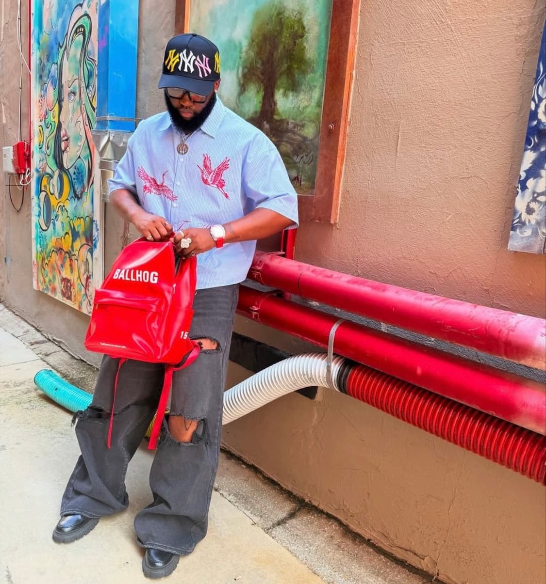 FELICITY WORLDWIDE 뉴욕 양키스 스냅백 모자 상품이미지10