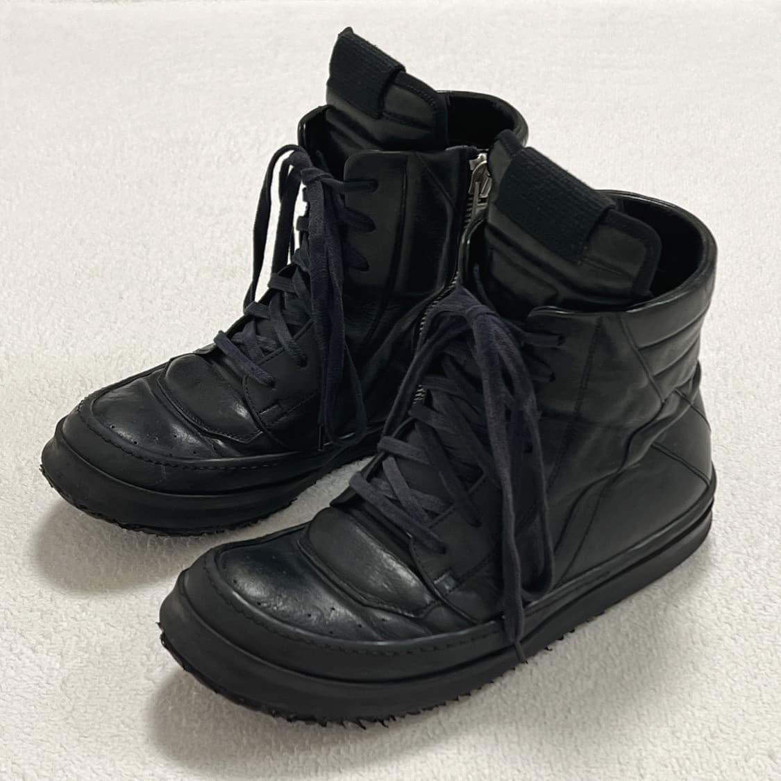 릭오웬스 10AW 혀짧 지오바스켓 모노크롬 올검 LBO 상품이미지1