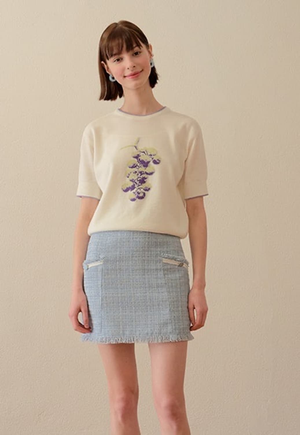 마가린핑거스 그레이프 니트 상품이미지1