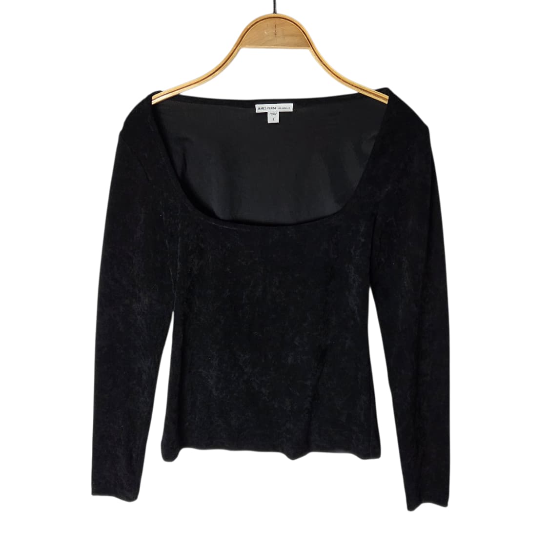 [James Perse] 제임스펄스 U넥 벨벳 탑 상품이미지1