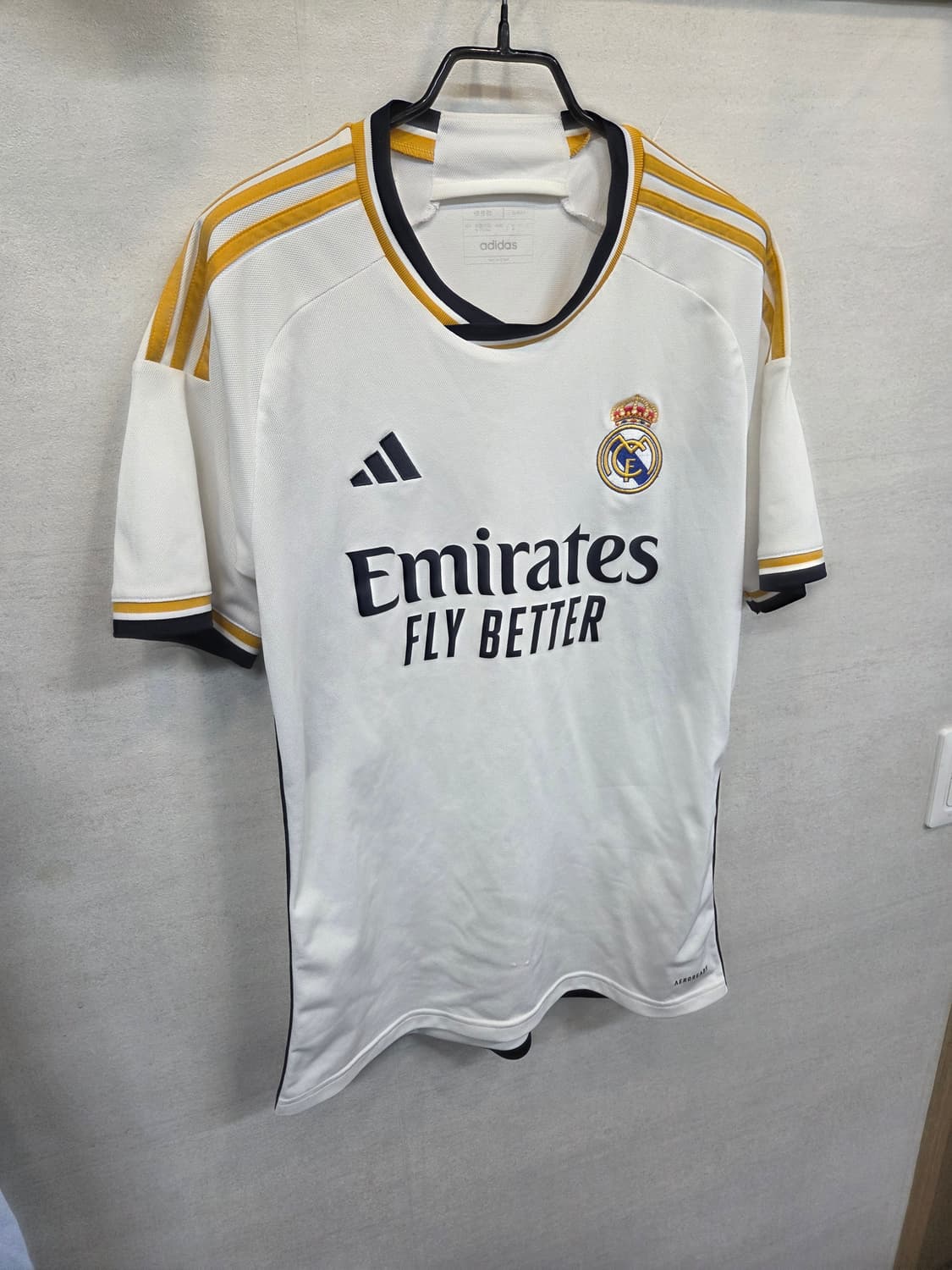 아디다스 레알마드리드 홈 져지 23 24 반팔 M 상품이미지6