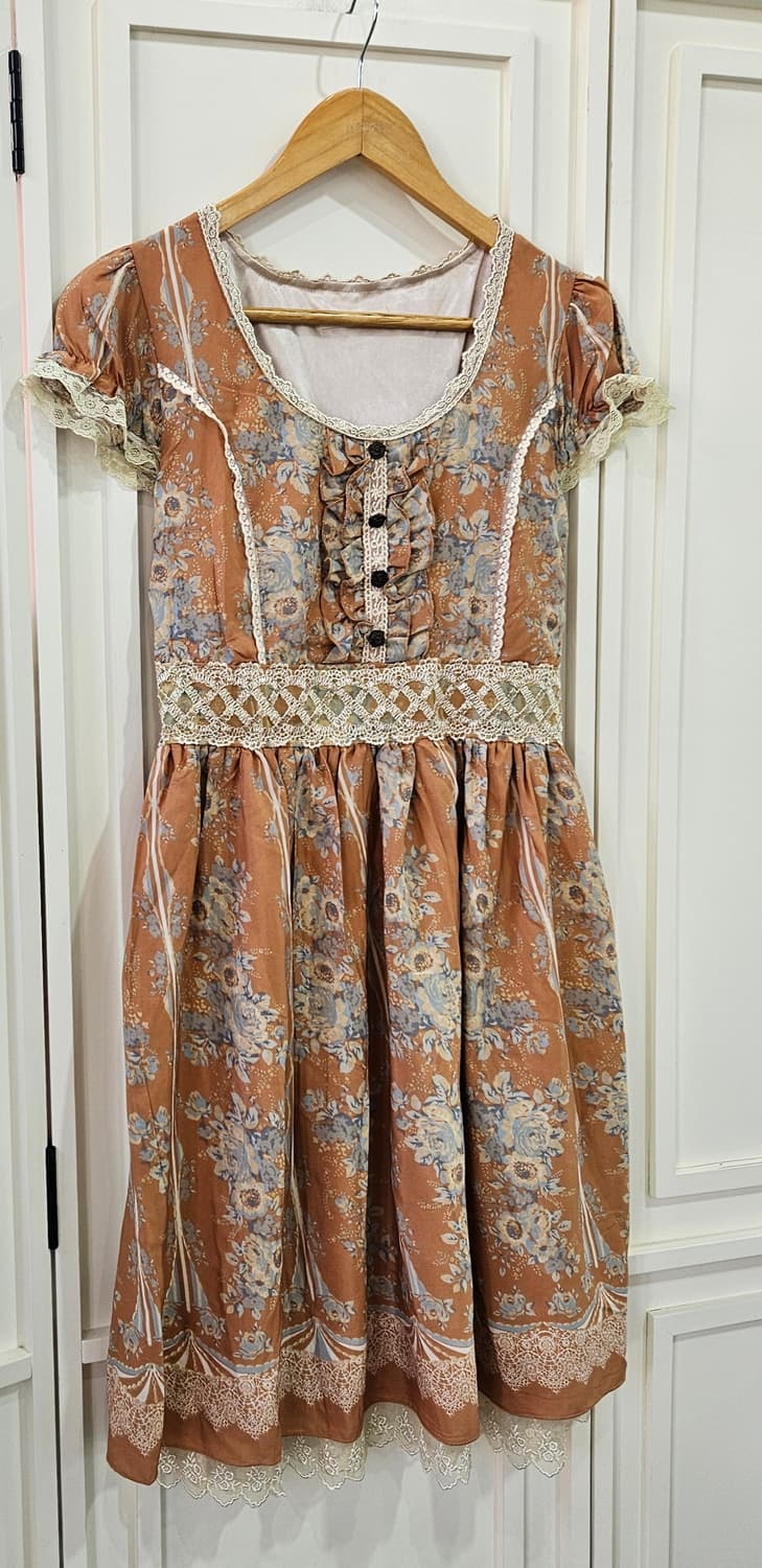 엑시즈팜 (axes femme) 카라멜 플라워원피스 상품이미지2