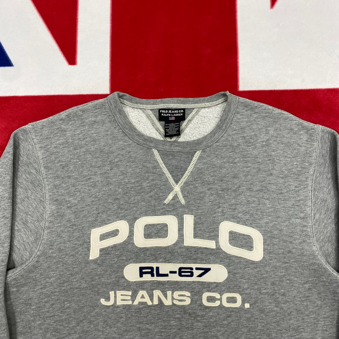 폴로진스 아치로고 맨투맨 L 실측 XL  상품이미지3