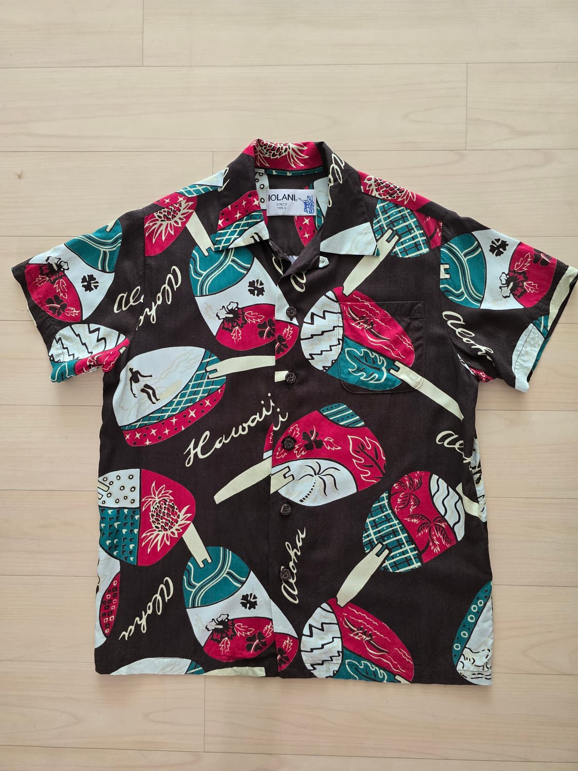 IOLANI HAWAIIAN 레이온 셔츠  상품이미지1