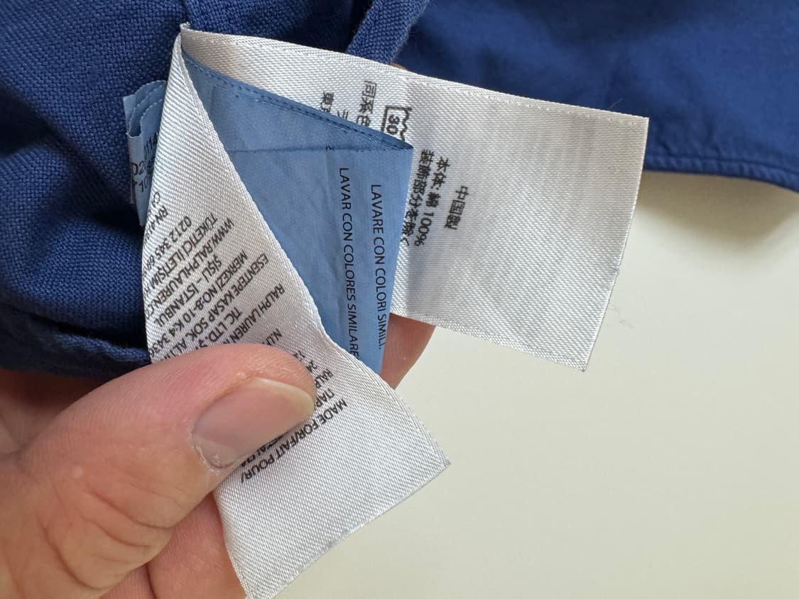 폴로 랄프로렌 클래식s 사이즈 블루 셔츠 상품이미지4