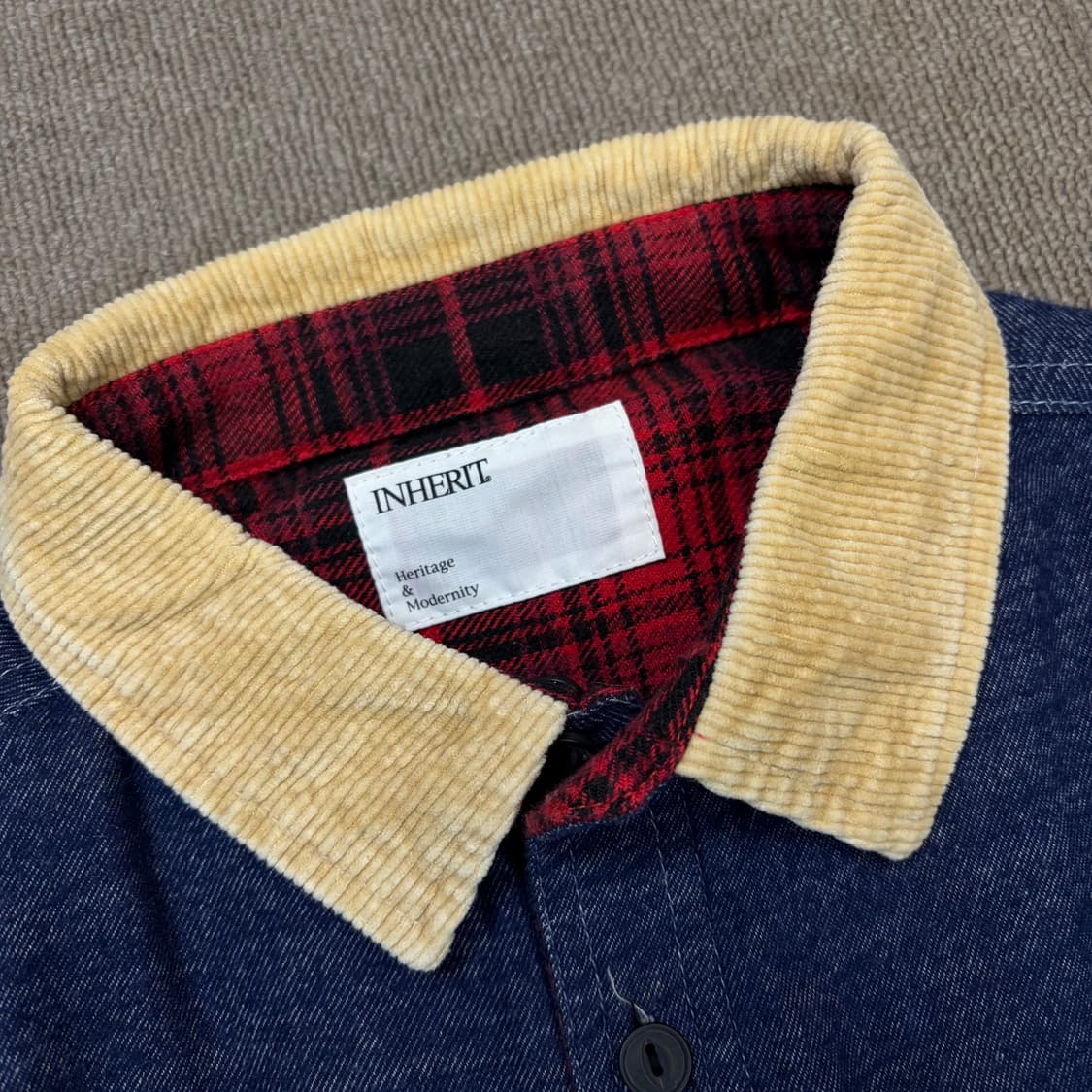 INHERIT 인헤릿 리버시블 셔츠  상품이미지2