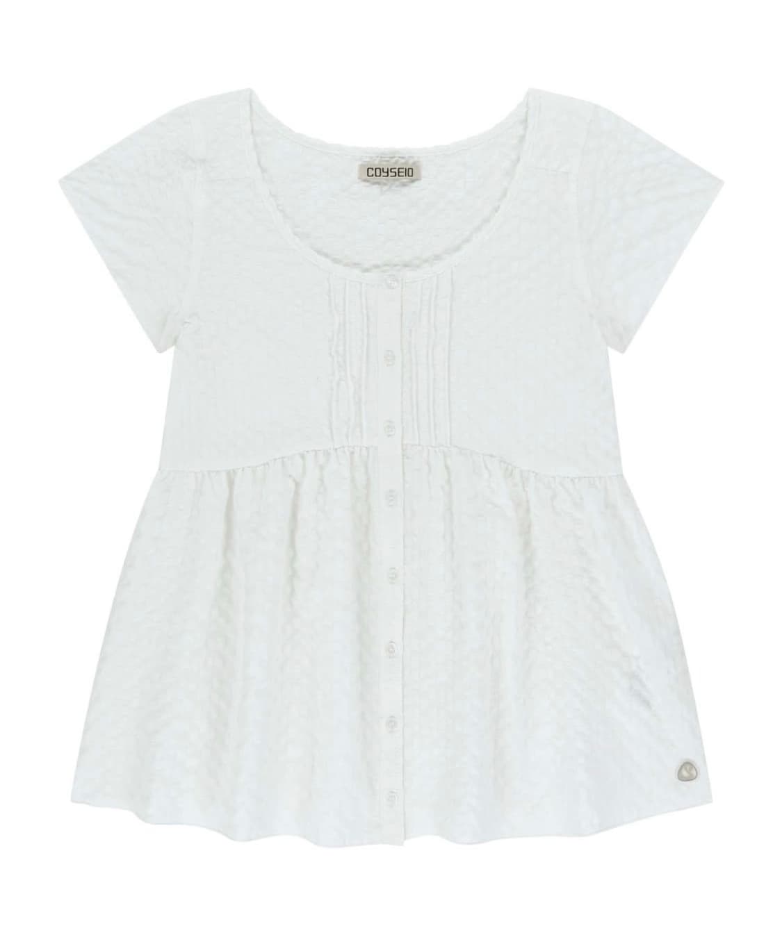 코이세이오 핀턱 블라우스 pintuck blouse white(오늘만 상품이미지1