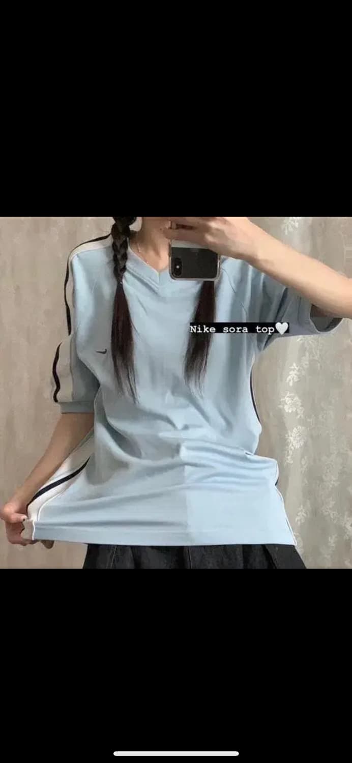 버터플라이 빈티지 나이키 소라 탑 티셔츠 상품이미지1