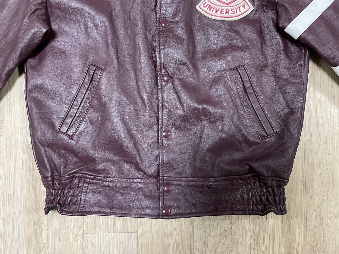 105) 80's 챌린저스포츠웨어 레터맨 가죽자켓(캐나다제)RRL&LVC 상품이미지7