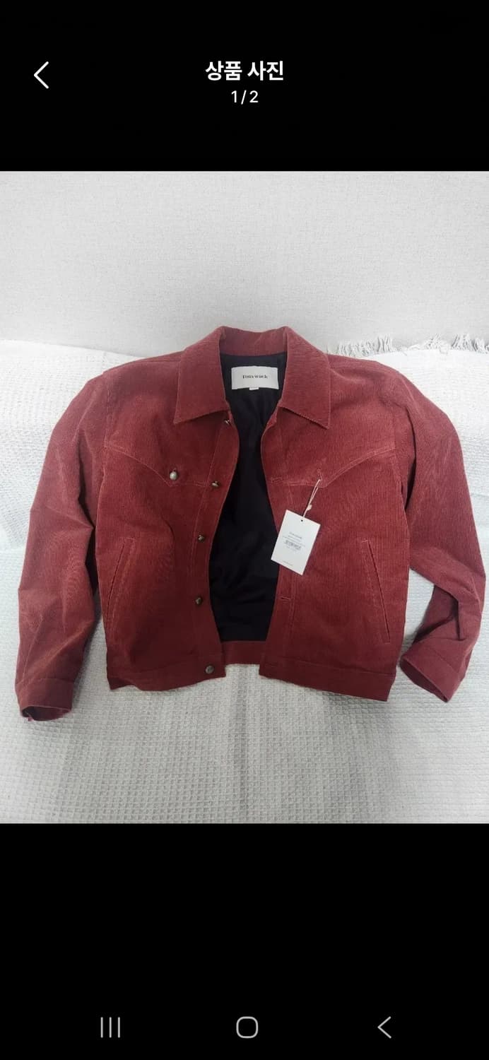TOWYMACK 토니웩 코듀로이 자켓 버건디 상품이미지2