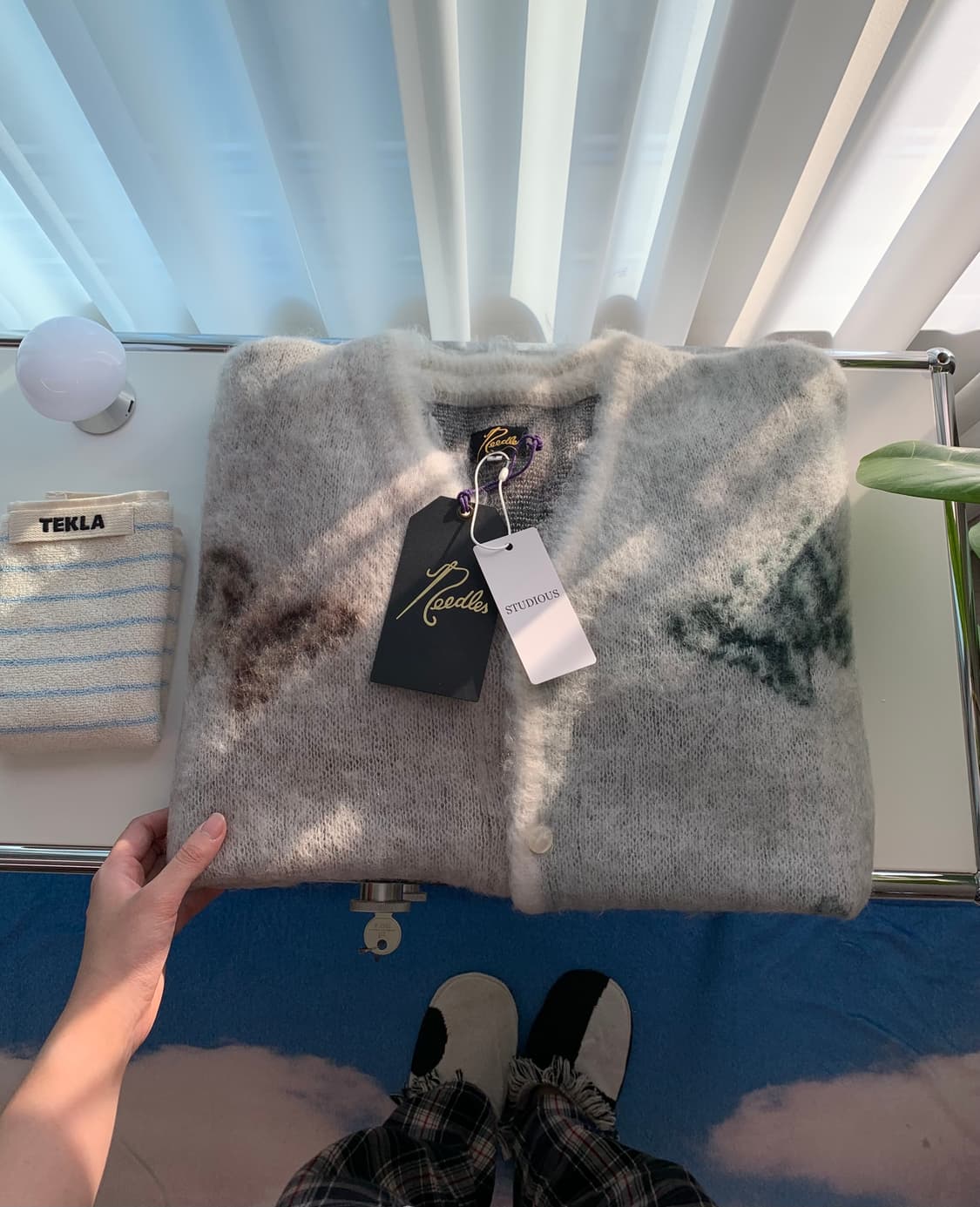 니들스 스튜디오스 모헤어 빠삐용 가디건 s 아이보리 상품이미지4