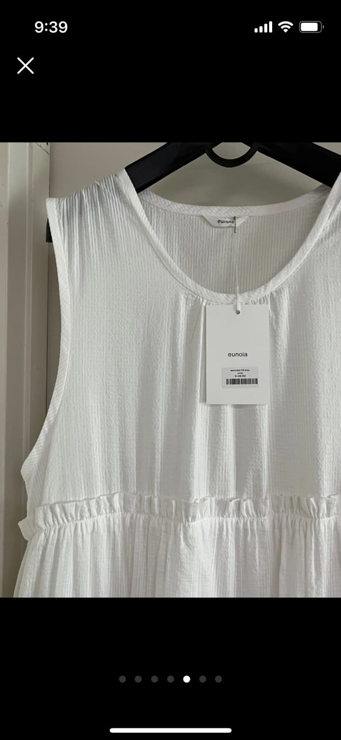 (새상품) 유노이아 Eunoia Seersucker Frill Dress 상품이미지5