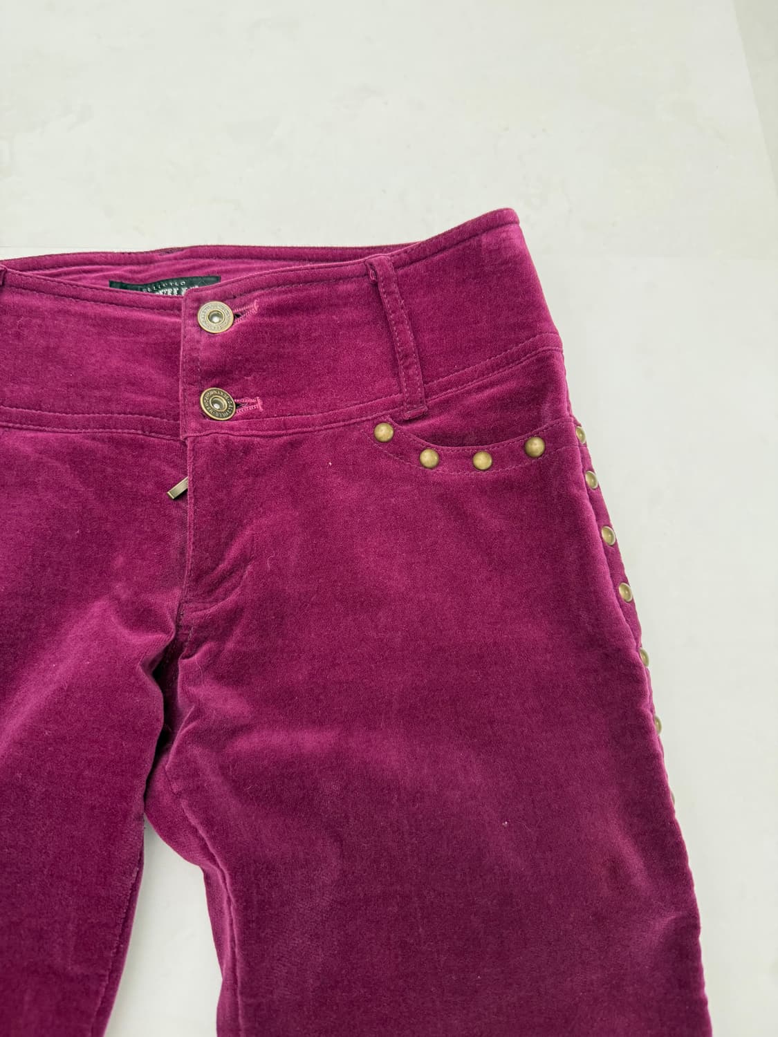 퍼플 스터드 디테일 팬츠 상품이미지3