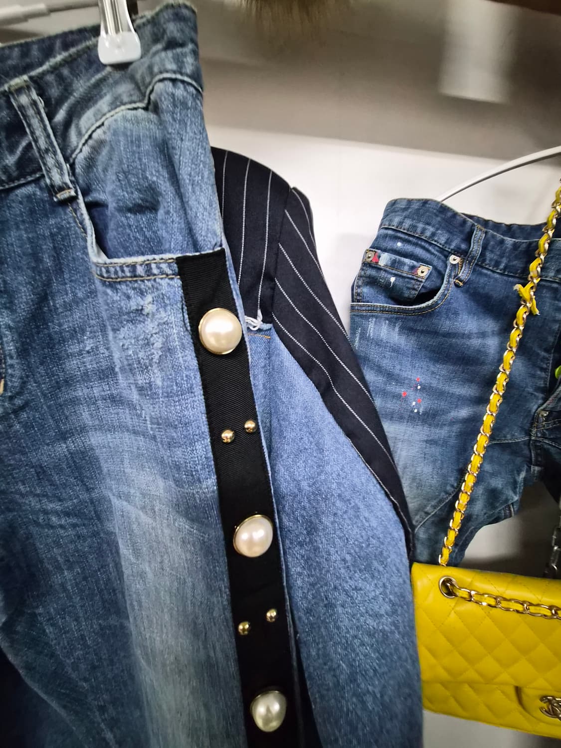 오즈세컨 데님 쉬폰자켓. 오즈세컨 진주데님 상품이미지8