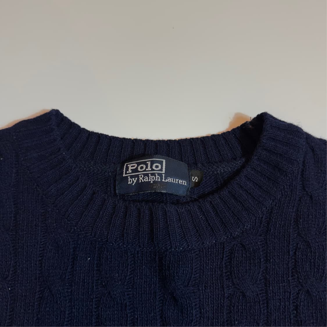폴로 랄프로렌 네이비 케이블 니트 스웨터  상품이미지3