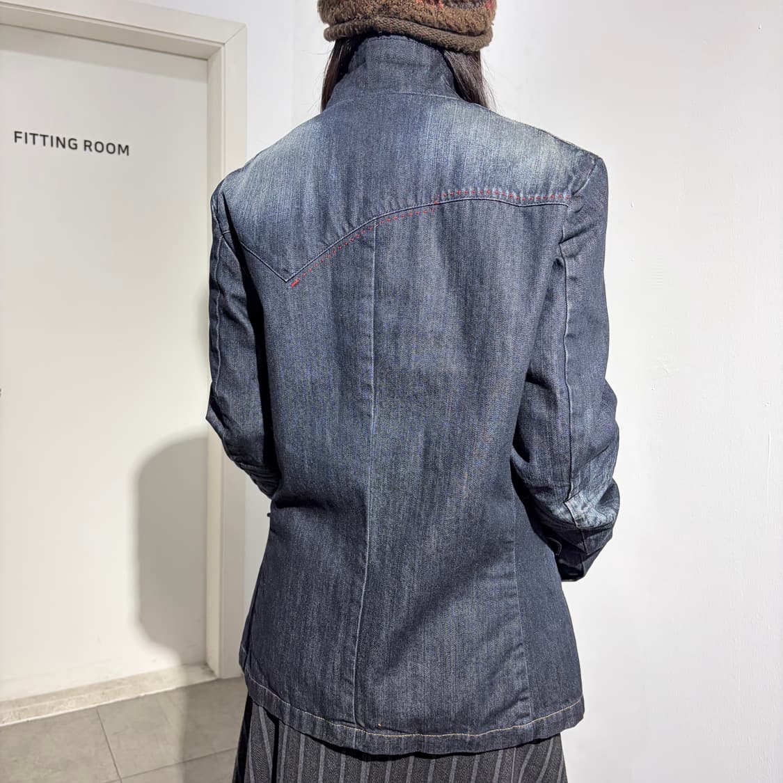 00s 리바이스 트라우스 투웨이 데님 라이더자켓 상품이미지2