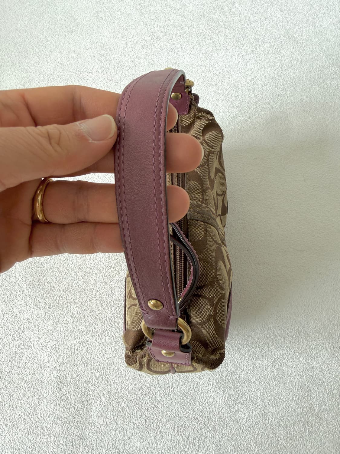 코치(COACH) 모노그램 미니백(원단 손상 있음) 상품이미지6