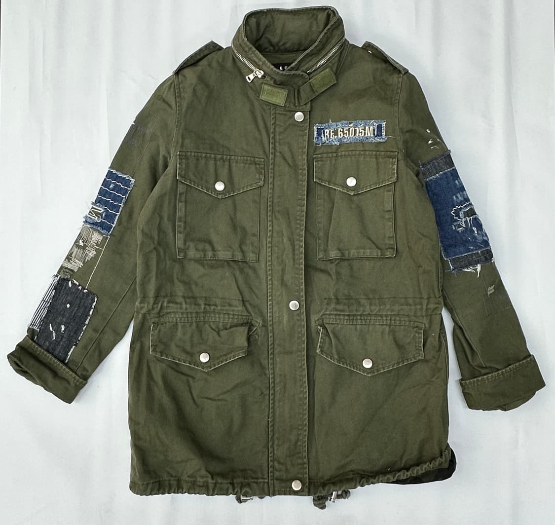 🤎에고이스트 보헤미안 카키 패치워크 야상🤎자켓 아우터 밀리터리 상품이미지2