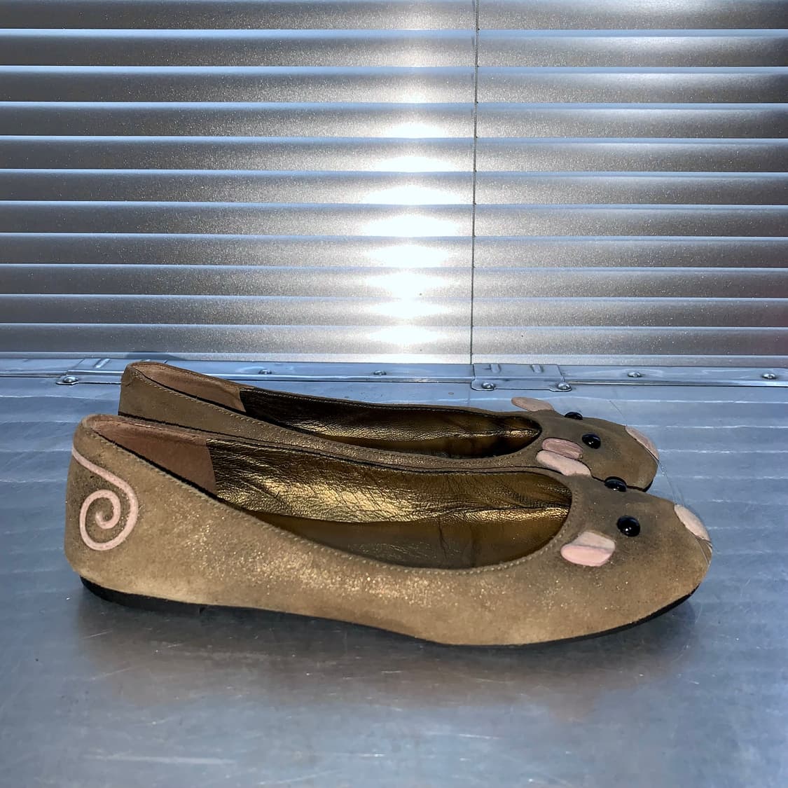 00s 마크 제이콥스 스웨이드 마우스 발레 플랫 상품이미지5