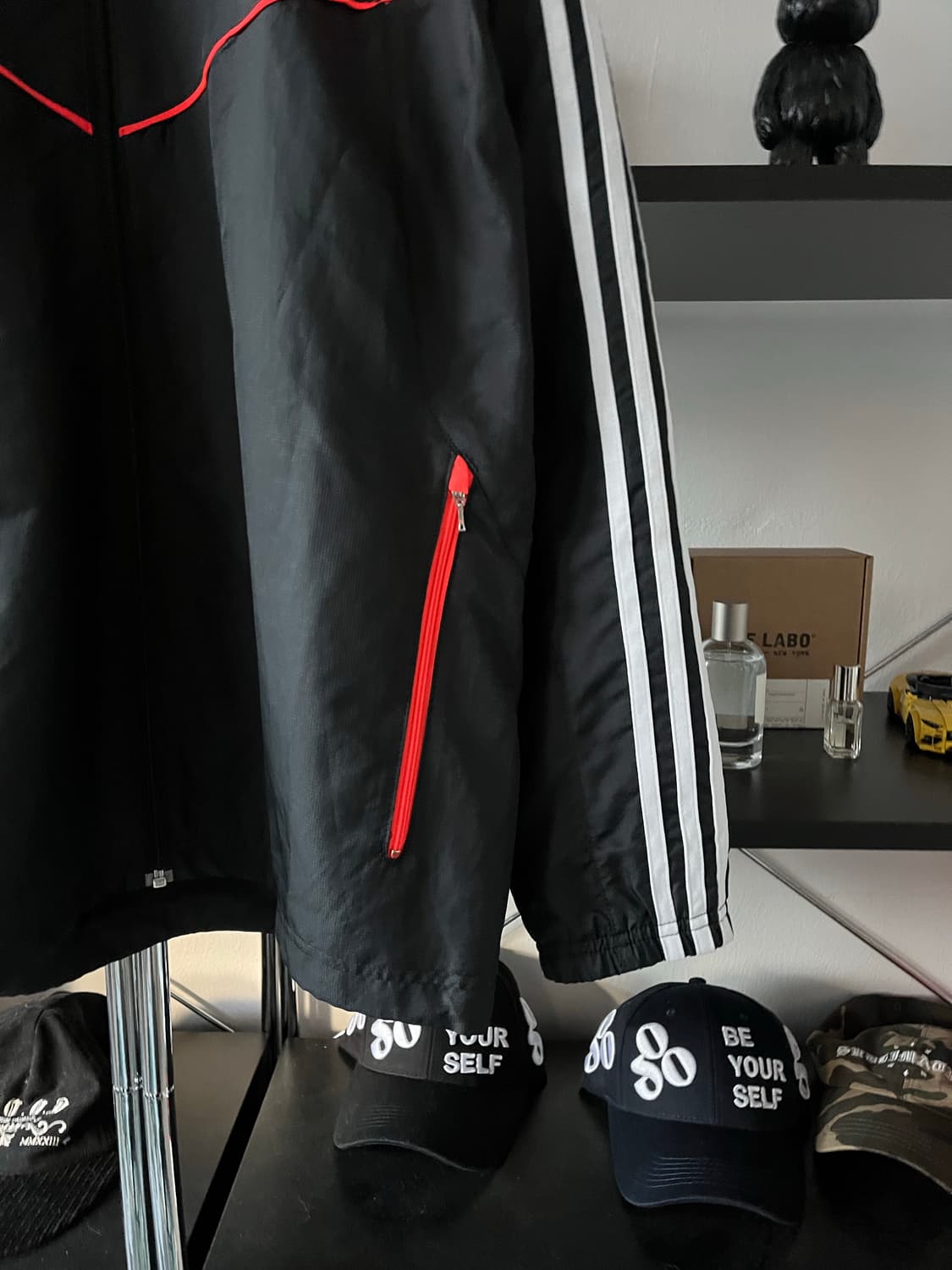 아디다스 삼선로고 바람막이 자켓 L 상품이미지5