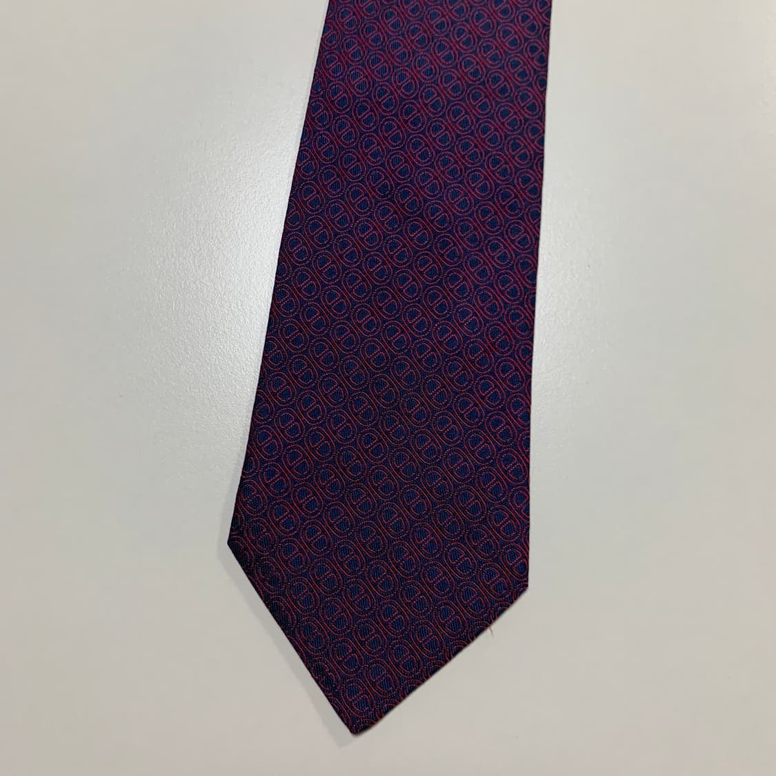 에르메스(HERMES) H모노그램 기하학적패턴 명품넥타이 최상급 9cm 상품이미지8